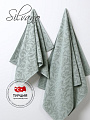 Набор полотенец 2 шт, 50x90, 70x140 см, 100% хлопок, 480 г/м2, Silvano, Эмми, зеленый, Турция - фото 3