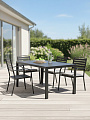 Мебель садовая стол, 150х90 см, 4 стула, стул 55х57х85 см, C010240 - фото 2