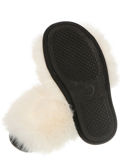 Тапки для женщин, кремовые, р. 38, меховые, ЛЮКС А