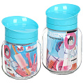 Банка для сыпучих продуктов, стекло, 0.9 л, с пластиковой крышкой-дозатором, 00979-00001, бирюзовая - фото 5