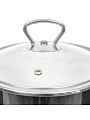 Кастрюля эмалированная сталь, 2 л, крышка стекло, Vitross, Bon Appetit, 8SD165S/8SB185S, мокрый асфальт, индукция - фото 3