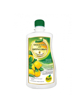 Удобрение Happy, биококтейль для цитрусовых, органоминеральное, жидкость, 500 мл, Био-комплекс