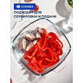 Кастрюля стекло, 2.5 л, с крышкой, крышка стекло, квадратная, Daniks, HSAC250F, прозрачная - фото 11