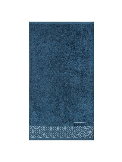 Полотенце банное 50х90 см, 100% хлопок, 550 г/м2, Фелиция, Silvano, синее, Узбекистан