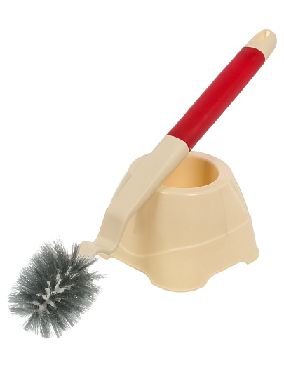 Ерш для туалета напольный, 58х14х12 см, изогнутая ручка, пластик, Y4-11240