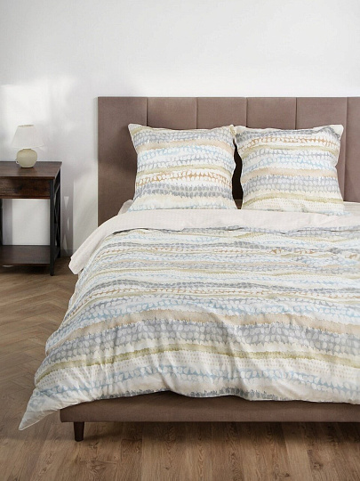 Постельное белье евро, простыня 220х240 см, 2 наволочки 70х70 см, пододеяльник 200х220 см, Silvano, сатин, Оригинал, Мультиколор 30/041-SLC/S