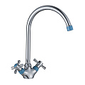 Смеситель для кухни, Decoroom, с кран-буксой, синий, DR51028-Blue