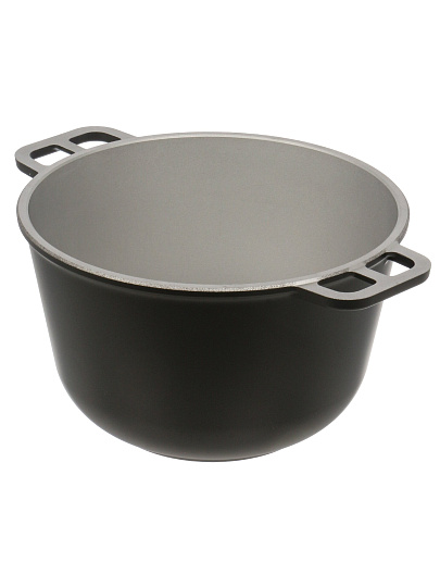 Казан алюминий, 5 л, с крышкой, крышка стекло, Нева Металл Посуда, Н0850д