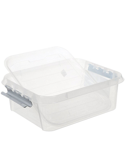 Ящик хозяйственный 23 л, с крышкой, Полимербыт, Профи Комфорт, 437940000