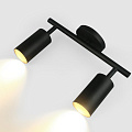 Светильник на основании General Lighting Systems, Башня, 50 Вт, GU10, на 2 лампочки, IP20, d5.5х10х10 см, Спот, черный, 661831 - фото 2