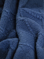 Плед 1.5-спальный, 130х180 см, вязаный, 100% полиэстер, Silvano, Теплые объятия, темно-синий, однотонный, A120040 - фото 5