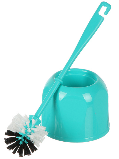 Ерш для туалета Мультипласт, Стандарт, напольный, пластик, бирюзовый, MPG961031/962298