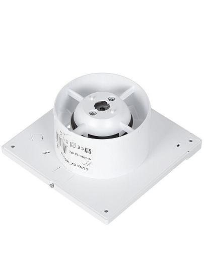 Вентилятор вытяжной настенный, Luna, установочный диаметр 100 мм, 13 Вт, 105 м³/ч, красный, Серия GORIZONT, LUNA GZ 100red