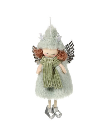 Фигурка декоративная Девочка, 18 см, мятная, Y4-9414