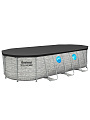 Бассейн каркасный Bestway, 549х274х122 см, Power Steel, 56716BW, фильтр-насос, лестница, тент, 13430 л - фото 10