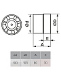 Вентилятор вытяжной канальный, ERA, установочный диаметр 100 мм, 14 Вт, 107 м³/ч, Profit 4 - фото 2