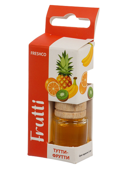 Ароматизатор в машину подвесной, бочонок, Freshco, Frutti Тутти-Фрутти, AR1FF006