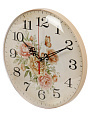 Часы настенные, кварцевые, 25 см, основание бежевое, круглые, Рубин, Цветы, 2526-101 - фото 3