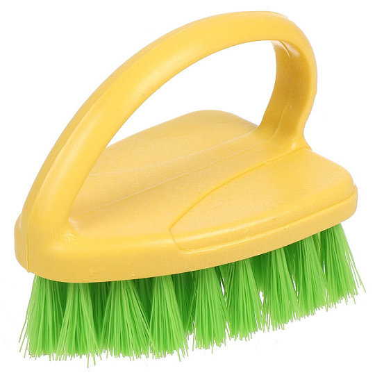 Щетка универсальная, пластик, 10 см, желтая, Spin&amp;Clean, Fun Summer, SC302910613