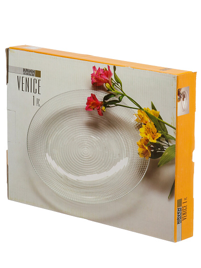 Блюдо стекло, овальное, 31 см, Venice, Kaveh, PL1102GCL