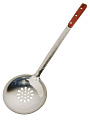Шумовка для казана, нержавеющая сталь, 48х13 см, навеска, Y4-11190, ручка дерево - фото 2