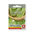 Семена Горох, Сахарный 2, 6 г, Кольчуга, цветная упаковка, Русский огород