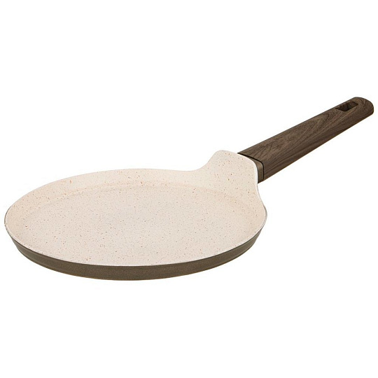Сковорода блинная Agness &quot;spicy&quot; с &quot;мраморным&quot; антипригар.покрытием 22 см. цвет: шампань, 947-535