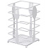 Подставка для столовых приборов, металл, квадрат, 10х10х16.5 см, белая, Вилка-ложка, Y4-6214 - фото 2