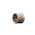 Муфта соединительная 3/4&amp;quot;, DN 20, г-г, никель, внутренняя резьба, РМС - фото 3