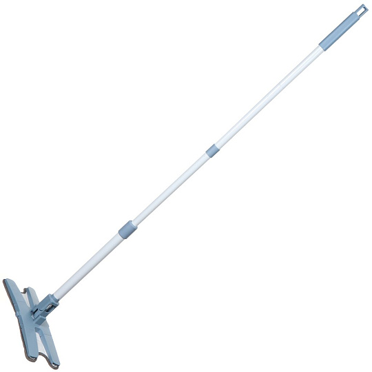 Набор для уборки ведро с отжимом, плоская швабра, серо-голубой, Bossclean, SR-T7