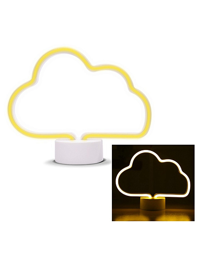 Светильник Energy, EN-NL 17, Облако, настольный, пластик, 0.65 Вт, 4.5 В, неоновый, 104313