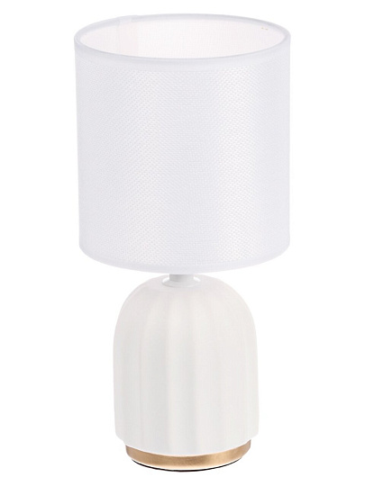 Светильник настольный E14, 40 Вт, белый, абажур белый, BY, Люцерн, 476-447