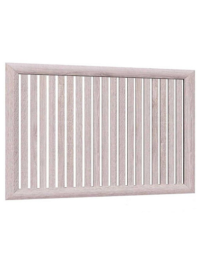 Экран для радиатора, МДФ, 1200х600 мм, ясень светлый, реечный, Стильный Дом