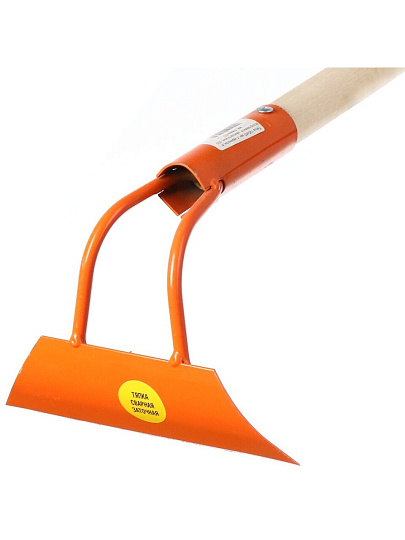 Тяпка 195х60 мм, с черенком, в ассортименте, самозаточная, d30 мм, пленка СП