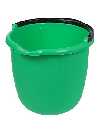 Ведро пластик, 10 л, в ассортименте, хозяйственное, со сливом, 305-0116