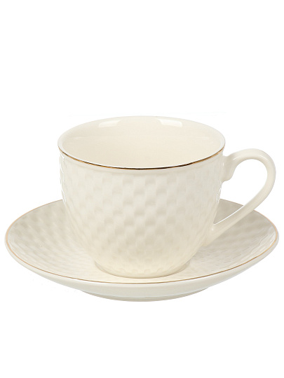 Набор чайный фарфор, 12 предметов, на 6 персон, 230 мл, ТМ Глория, Bonjart, 202338