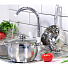 Набор посуды нержавеющая сталь, 6 предметов, кастрюли 1.9,2.9,3.9 л, индукция, Daniks, Классика, SD-6 - фото 5