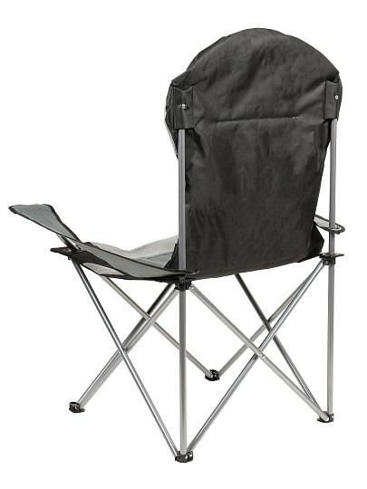 Стул-кресло 59х59х110 см, серо-черное, полиэстер 600D, 120 кг, YTBC1007-black/grey