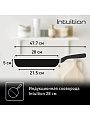 Сковорода нержавеющая сталь, 28 см, антипригарное покрытие, Tefal, Intuition, индукция, B8170644 - фото 3