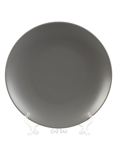 Сервиз столовый керамика, 16 предметов, на 4 персоны, B010801, темно-серый