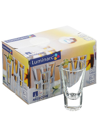 Стопка стекло, 50 мл, 6 шт, Luminarc, Moscow, H5067