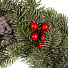 Венок рождественский 50 см, с ягодами и шишками, SYHHA-0823035 - фото 2