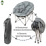 Кресло складное 82х82х72 см, Гриб, темно-серое, полиэстер 600D, с сумкой-чехлом, 100 кг, Green Days - фото 13