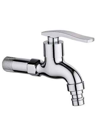 Кран водоразборный 1/2'', со штуцером, хром, РМС
