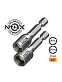 Ключ-насадка для кровельных саморезов, Nox, 8/10х48 мм, 2 шт, магнитный адаптер, блистер - фото 2