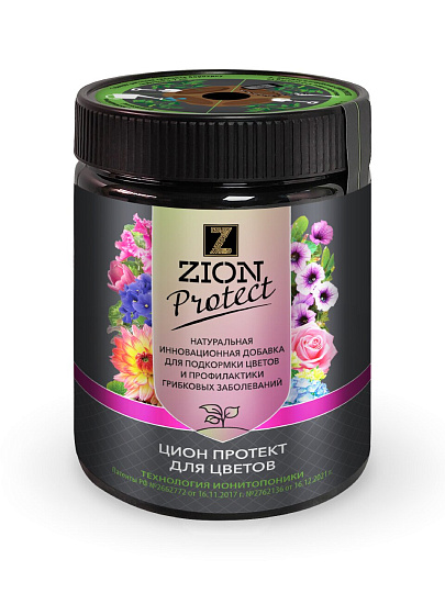 Удобрение для цветов, субстрат, минеральное, 450 г, Zion Protect