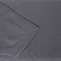 Текстиль для спальни евро, покрывало 230х250 см, 2 наволочки 50х70 см, Silvano, Ультрасоник Барокко, темно-серые - фото 4