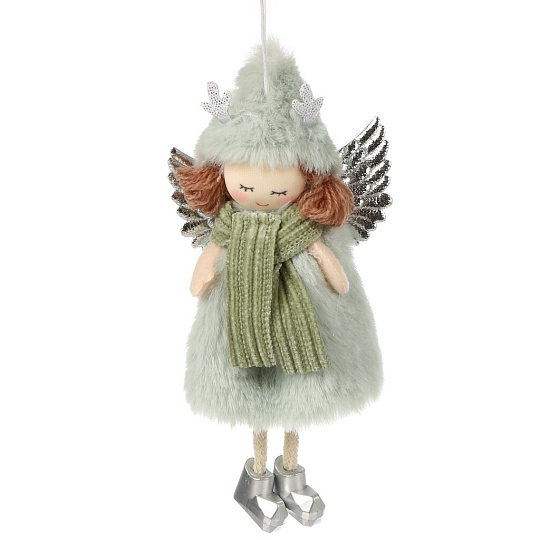 Фигурка декоративная Девочка, 18 см, мятная, Y4-9414