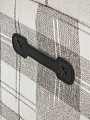 Кофр для хранения, 1 секция, с крышкой, складной, 45х30х30 см, нетканое полотно, с ручкой, с крышкой, светло-серый, Клетка, Y4-7837 - фото 5