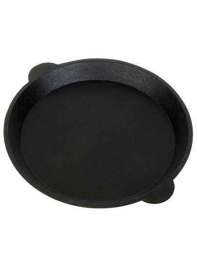 Кастрюля чугун, 2.5 л, крышка чугун, с чугунной крышкой-сковородой, Камская посуда, ка28, черная, индукция